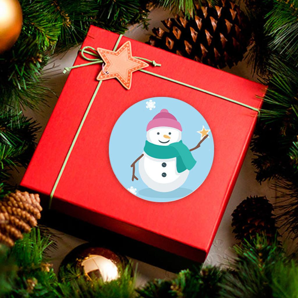 Pack Sticker Christmas Holiday Gift Decorating Gift 1 Roll 500 Posts Christmas