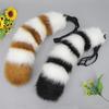 Cartoon Raccoon Ear Hairband/ Tail Adult Unisex Halloween Party Headband Costume