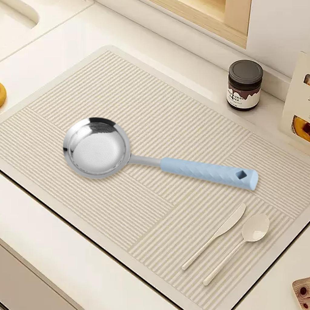 Сетчатая ложка-скиммер, дуршлаг для кастрюли, сверхпрочные кухонные гаджеты, удобная ручная с прорезями