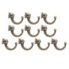 10 шт. Подхваты для штор, устойчивые к ржавчине, удобные крючки для кисточек, для пальто, одежды, ключей, цепочек
