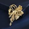Fashion Clothing Temperament Versatile Accessories Luxury Atmosphere Micro-Set Zircon Beeswax Pearl Flower Brooch