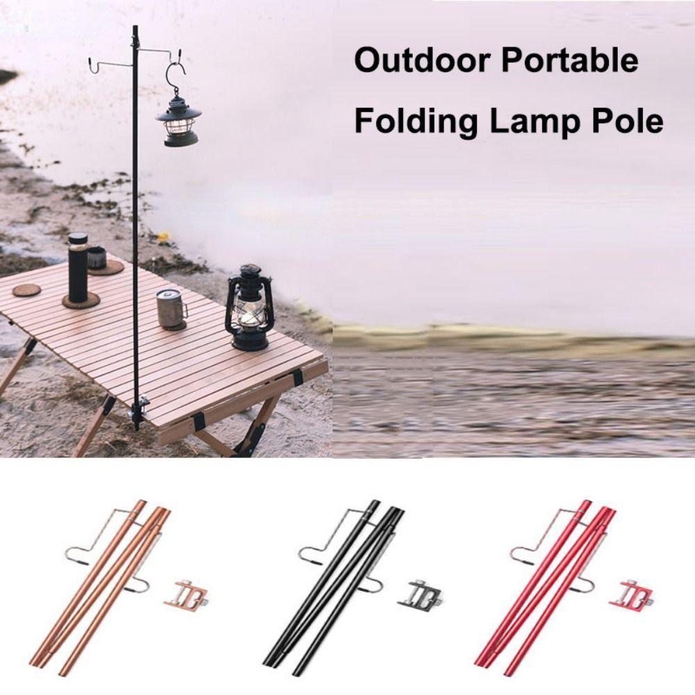 Lamp Post Pole Light Holder Foldable Lantern Stand Fishing Light Pole Camping Post Pole Lamp Pole