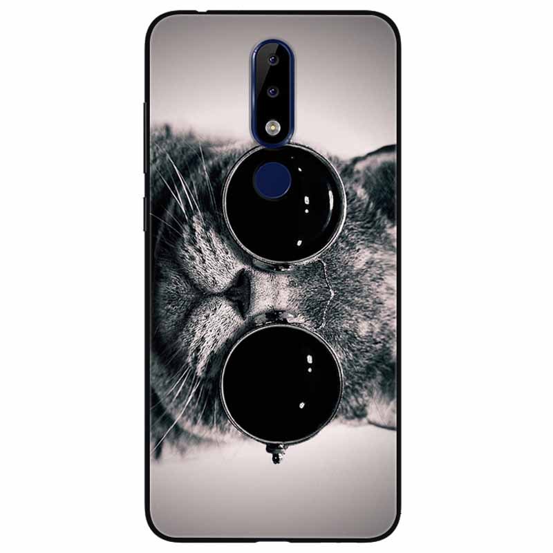 Для Nokia 5.1 Plus Чехол Мягкий Силикон Мультфильм Модный ТПУ Чехлы для Телефона для Nokia X5 Обложка 5.1Плюс Милый для NokiaX5 Защитный