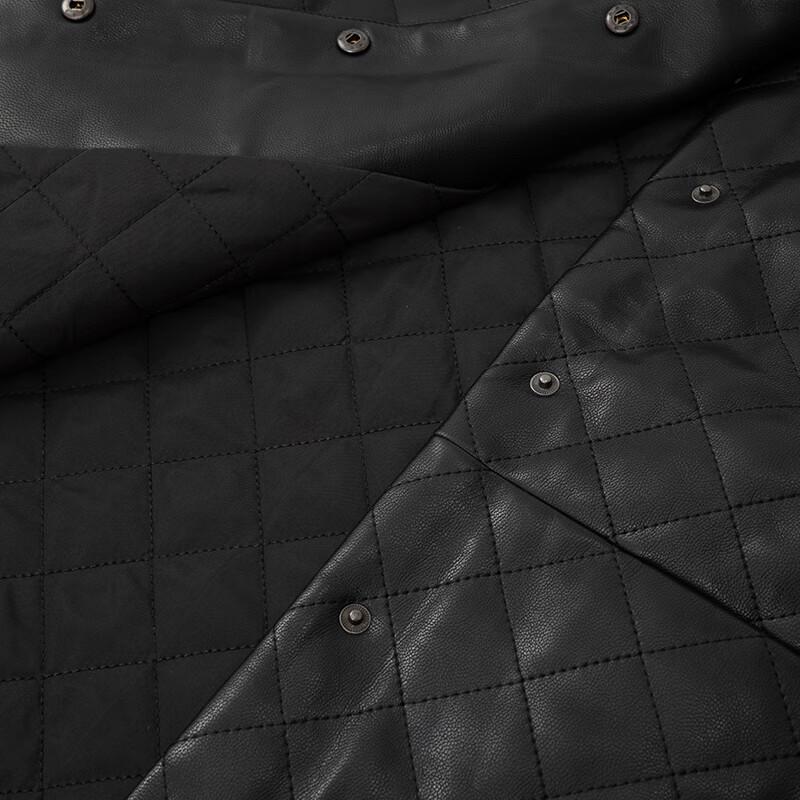 JOY SPEAKER Женская стеганая куртка из искусственной кожи с ромбовидной стежкой