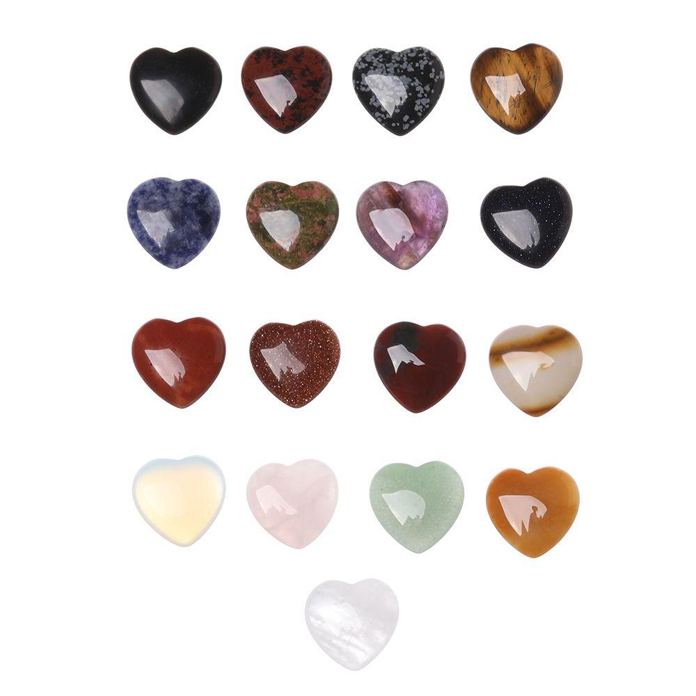 Ювелирные изделия ручной работы из минералов, натуральный кварц, драгоценные камни, кулон в форме сердца, кристалл чакры, лечебный камень