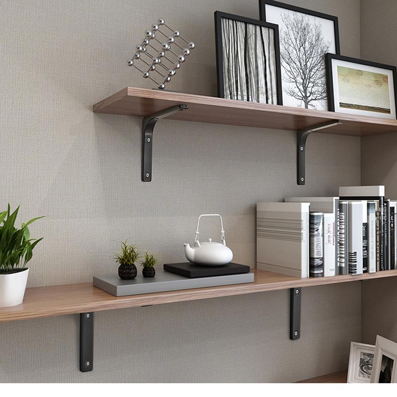 2 шт./лот настенная плавающая полка с распоркой, декоративные кронштейны для полок, 75-400 мм L-образный металлический угловой кронштейн для полки