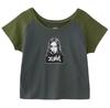 FACE RAGLAN BABY TEE 105252011001 CHARCOAL S X-girl S/S