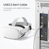 KIWI design 3-метровый соединительный кабель Oculus/Meta Quest 3S/Quest 3/Quest 2/Pro/Pico 4 аксессуара Совместимость с USB-кабелем 3.0 5 Поддерживает сверхскорости
