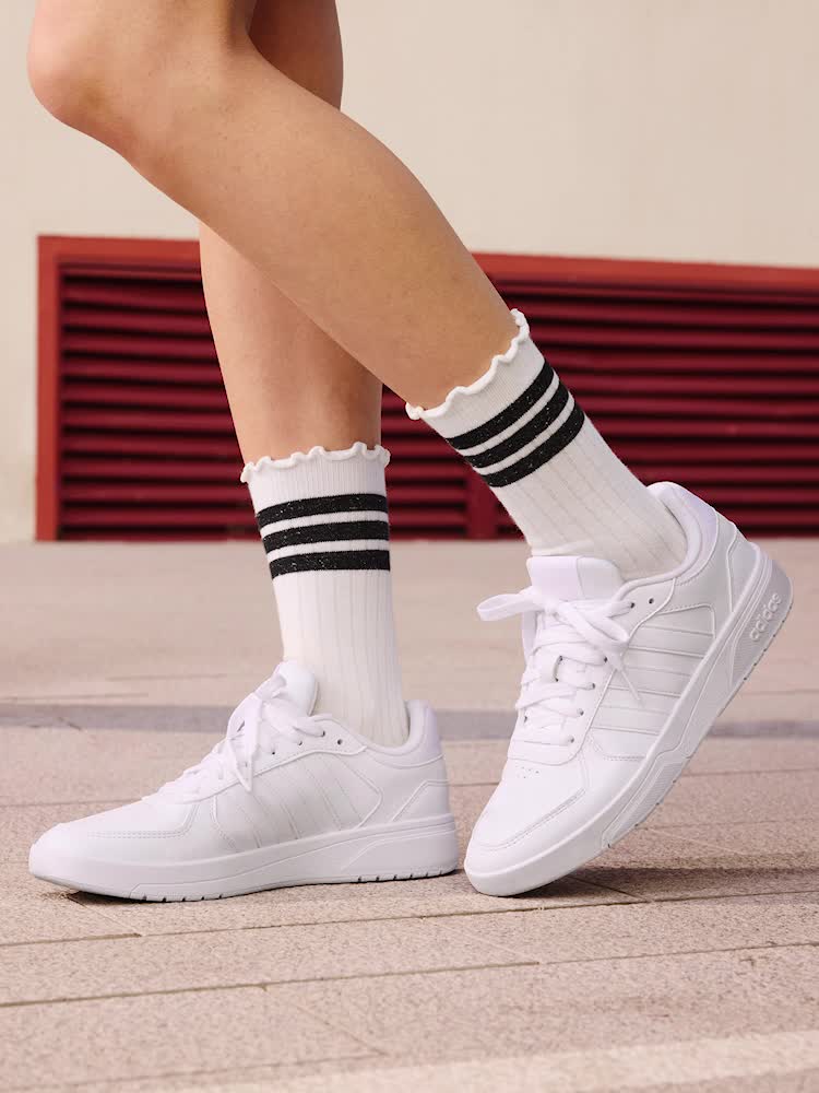Повседневные низкие кроссовки для баскетбольных тренировок Adidas COURTBEAT - Adidas JS3010