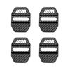 4PCS Slim Lightweight Car Door Lock Protective Cover Portable Auto Emblem Case Easy Fit Exterior Accessories For BMW M Power X6 HGB46
