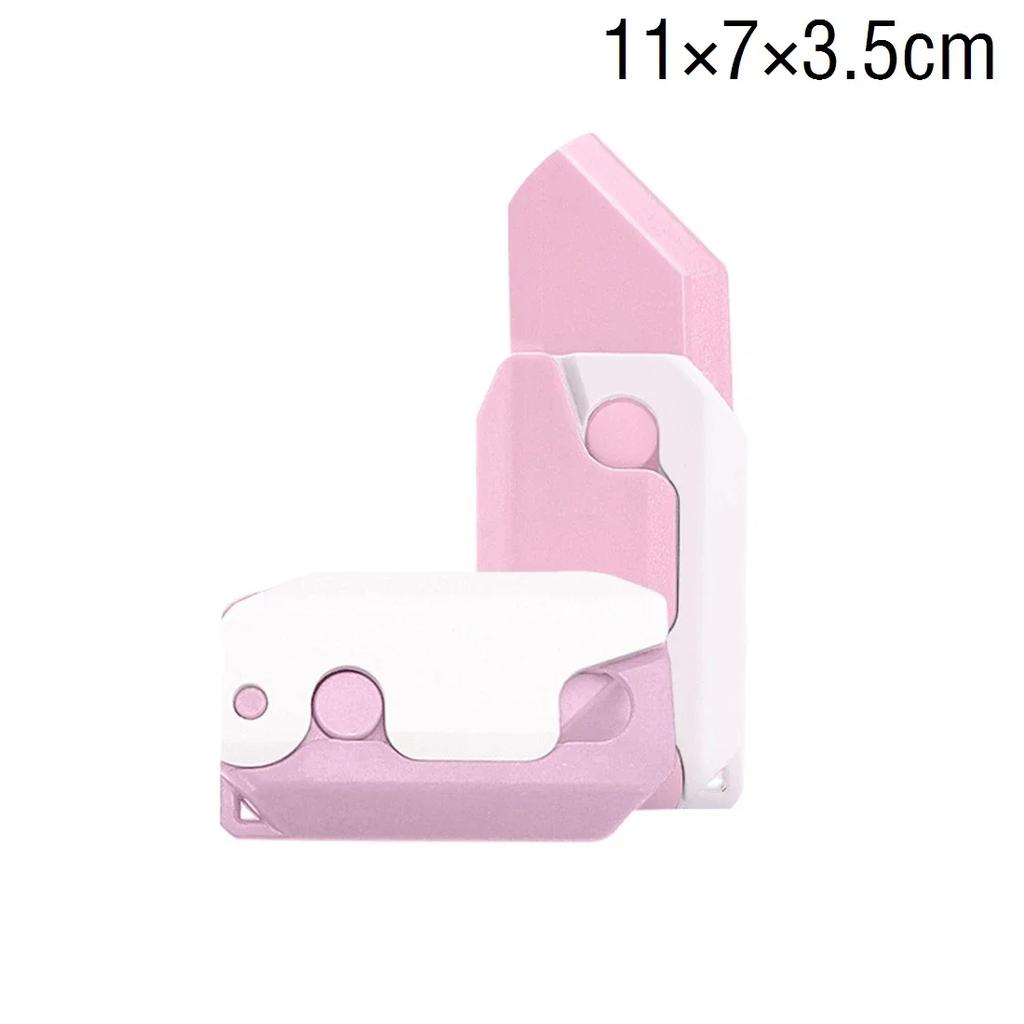 Mini Model Gravity Straight Jump Toy 3D Printed Gun Non-Firing  Cub Radish Toy Knife Kids Stress Relief Toy Christmas Gift