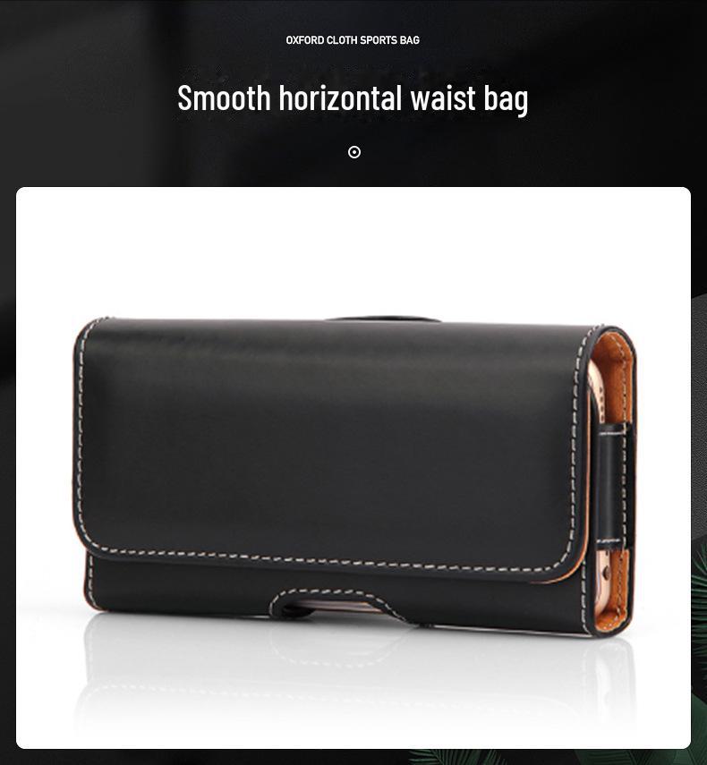 Кожаная поясная сумка для iPhone 13 Pro Max - Доступен чехол в виде ремня