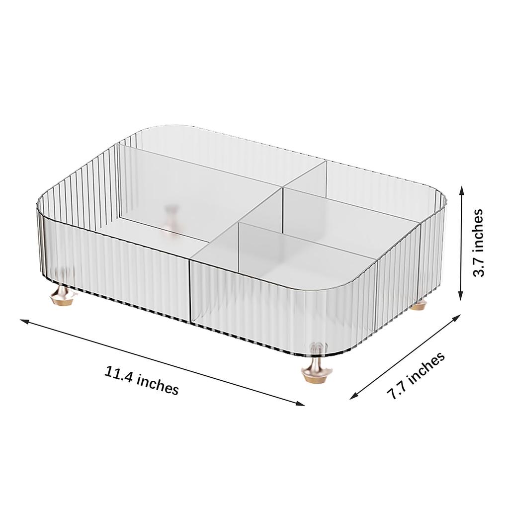 Настольный ящик для хранения, прозрачный поднос для духов, органайзер для макияжа для столешницы в ванной комнате, органайзер для комода, флакон для лосьона, косметика