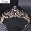 Барочная хрустальная корона тиара винтажные женские короны и тиары со стразами диадемы ободки свадебные аксессуары для волос ювелирные изделия