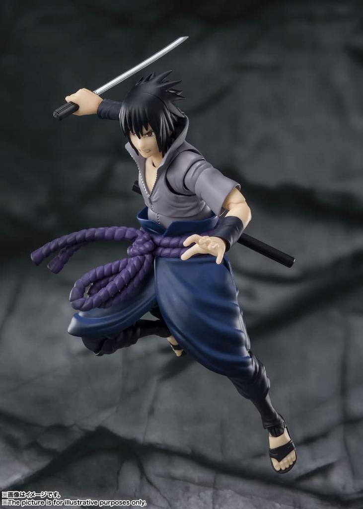 NARUTO Shippuden Uchiha Sasuke тот, кто несет все Примерно 145 мм окрашенная подвижная фигурка BAS63450 SHFiguarts -Ненависть- ПВХ и АБС