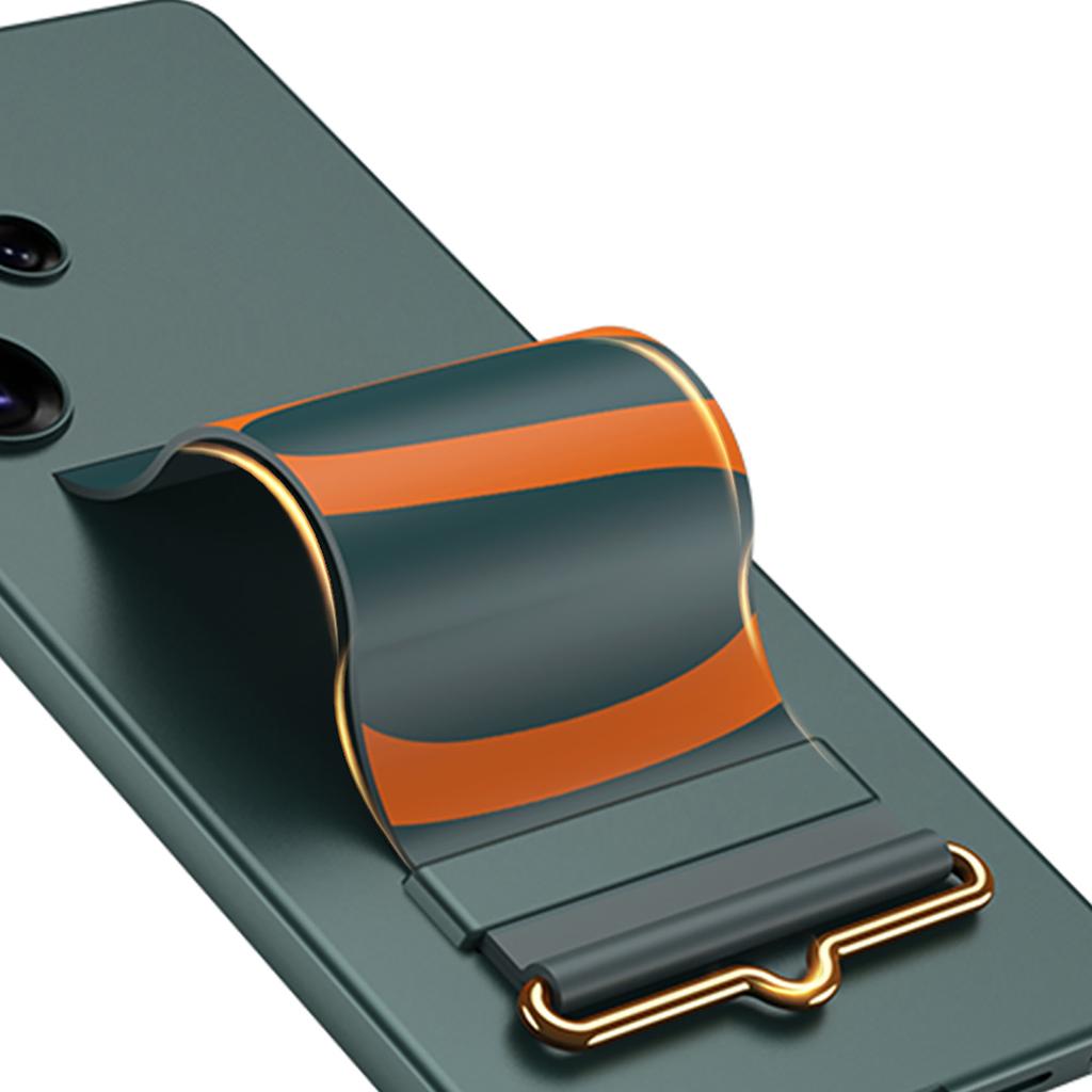 Чехол GKK для Samsung Galaxy S25 Ultra с ремешком и подставкой из искусственной кожи + жесткий защитный чехол для телефона из поликарбоната