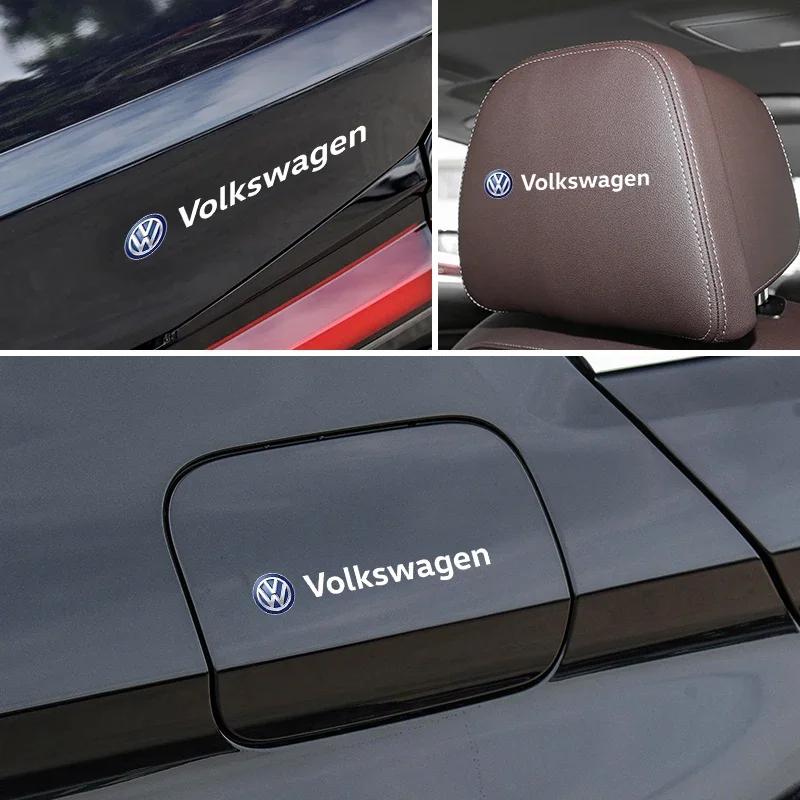 For Volkswagen VW Car Metal Emblem Wiper Stickers Reflective Decor Decals Accessories For Volkswagen Sagitar Polo Passat R-Line