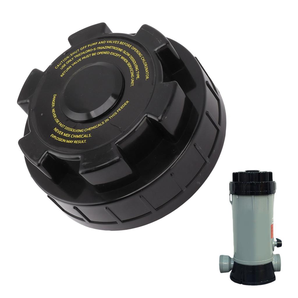  CL200 Chlorinator Cover   Replacement Tight Sling with O   Gasket Chlorinator Feeder,Automatic Chlorinator Feeder Cover Replacement Part 