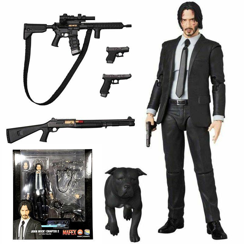 Authentic Style Medicom Toy Mafex 085 John Wick Chapter 2 Action Figure In Compact 16cm Size With Fine Workmanship