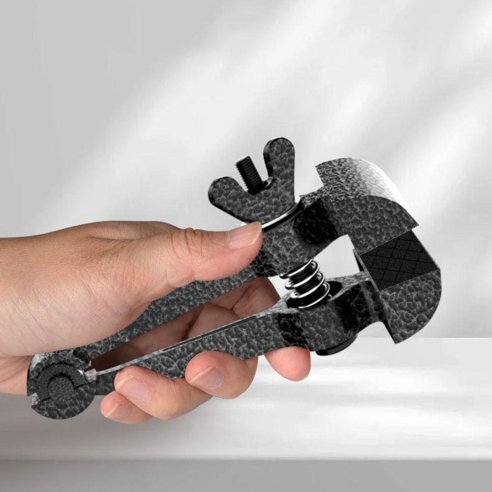 Cross Anti-slip Grooves Flat Mouth Pliers Adjustable Fixed Tool Portable Hand Vise  DIY