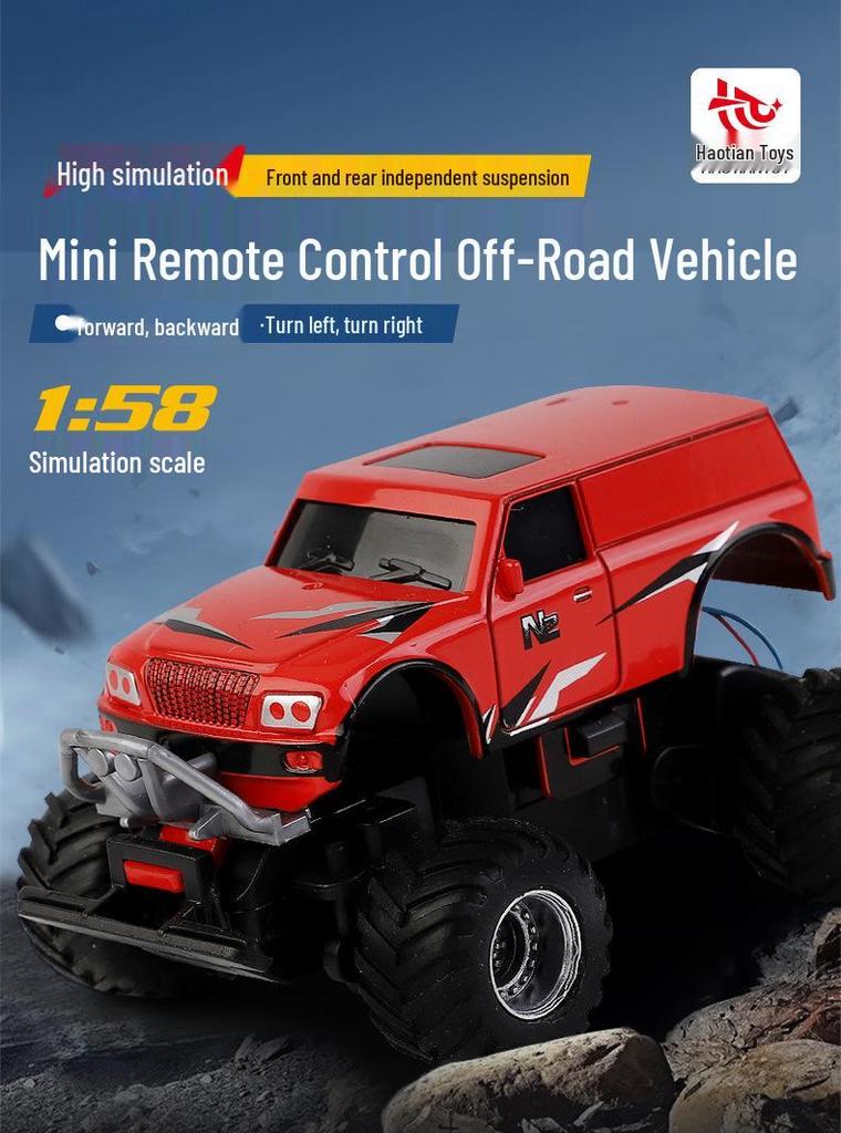 Haotian Мини Внедорожник на Радиоуправлении Перезаряжаемый Hummer для Детей
