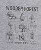 CAMEL WORK Wooden Forest Short Sleeve T-Shirt (Gray)