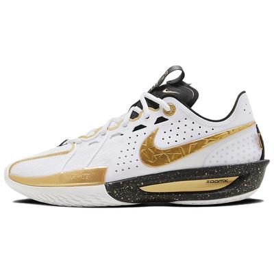 Кроссовки Air Zoom GT Cut 3 CHBL Unisex белые черные металлик-золото HF5702-170