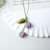 Симпатичные цветы тюльпана ремешок для мобильного телефона женский брелок кулон кулон нефритовый кулон небольшой кулон цепочка для мобильного телефона