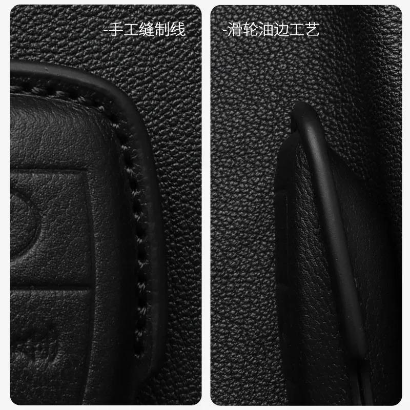 Shell Protection Bag Holder Suede Leather Car Remote Key Case Cover For New Bentley Flying Spur Continental GT Bentayga Mulsanne T4