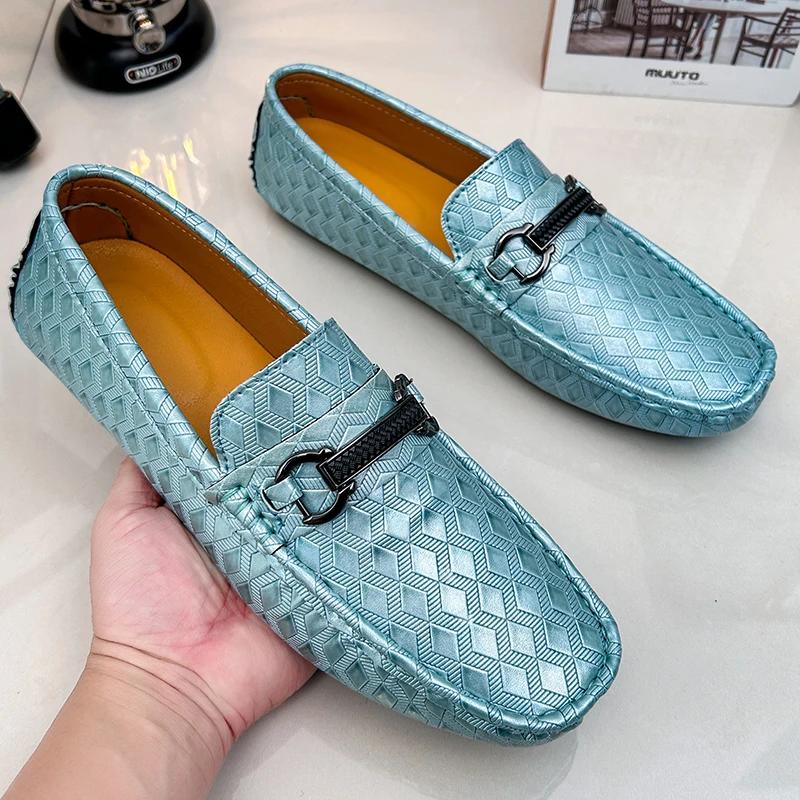 New Handmade Loafers Men Casual Shoes Big Size 48 Shoes Men Loafers Moccasins Comfortable Slip On Driving Loafers for Men