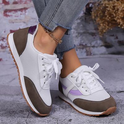 Модные Модные Кроссовки для Бега Смешанных Цветов для Женщин Дышащая Сетка Повседневные Кроссовки Женские 2025 Весна Легкие Удобные Обувь для Ходьбы