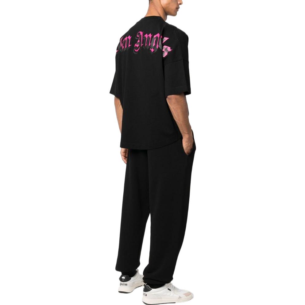 PALM ANGELS Doubled Logo Over Tee PMAA002C99JER0081032
