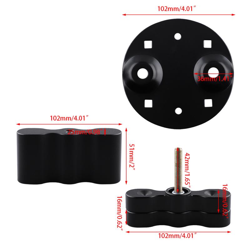 Pack Mount Lock Cargo Racks Double Locking Mount Fit for Fuel & Gas Can & Water Standard Pack Mount