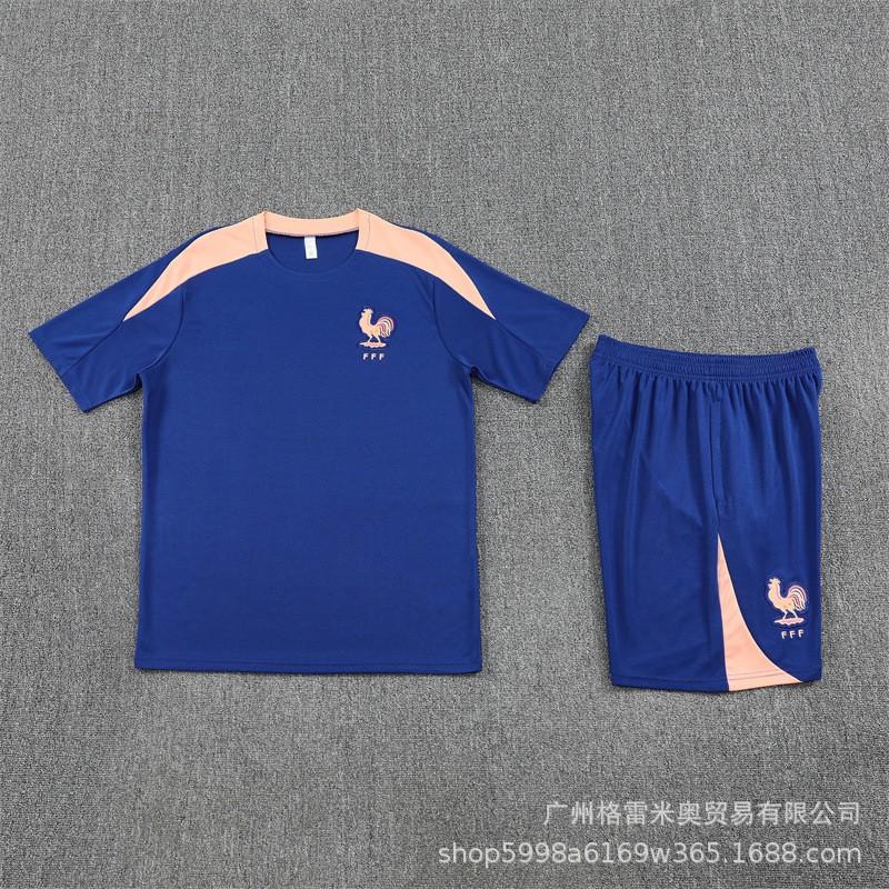 2026 France National Team Half-Zip Long Sleeve Training Jersey Men Women Winter Football Warm-Up Top