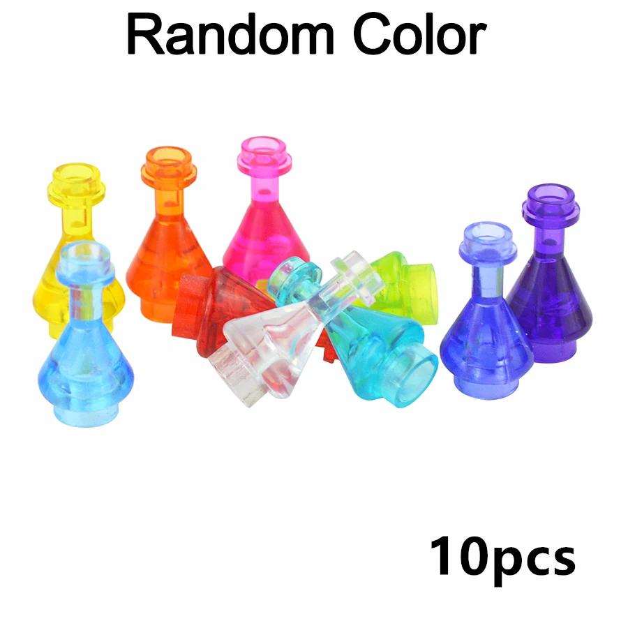 10 Pieces Transparent Wine bottle Pharmacy Flask Toysets Matches 93549 Creating Block DIY Building Assembly Learning Toy Ideal For Little Ones Gift