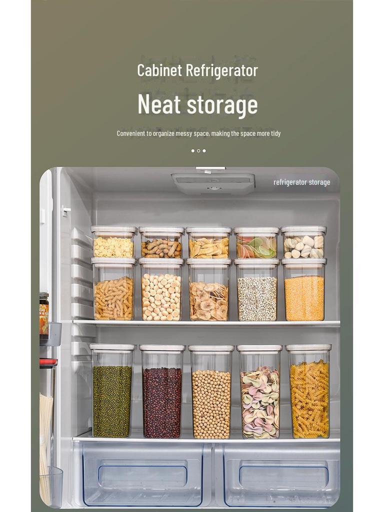 Прозрачная пластиковая банка для хранения пищевых продуктов — герметичная, для закусок и зерновых