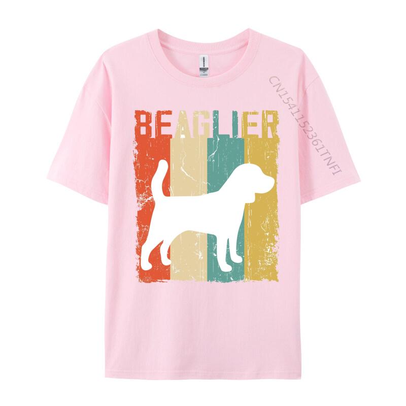 Beaglier Vintage Retro Classis Dog Tshirt Funny Shirt Cotton Student Unisex Tees Group Tshirts Design Plain