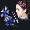 Domand Hair Hoop With Gear Flower Headband Korean Hairbands Rhinestone Headband Women Hair Hoop