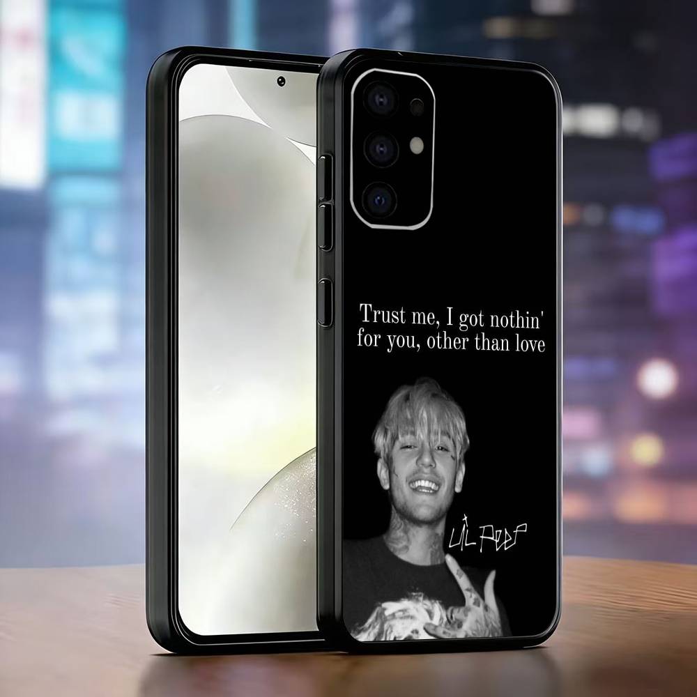 Чехол для телефона Lil Peep Hellboy Love Rapper для Samsung S25, S24, S21, S22, S23, S30, Ultra, S20, Plus, Fe, Lite, Note, 10, Черный