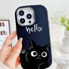 LZ11 Cat Cute Art Design Soft Phone Case for Samsung S24 Ultra S23 Plus S21 FE A16 A54 A34 A05 A06 Infinix Hot 40 30i Lens Protection Shockproof Cover