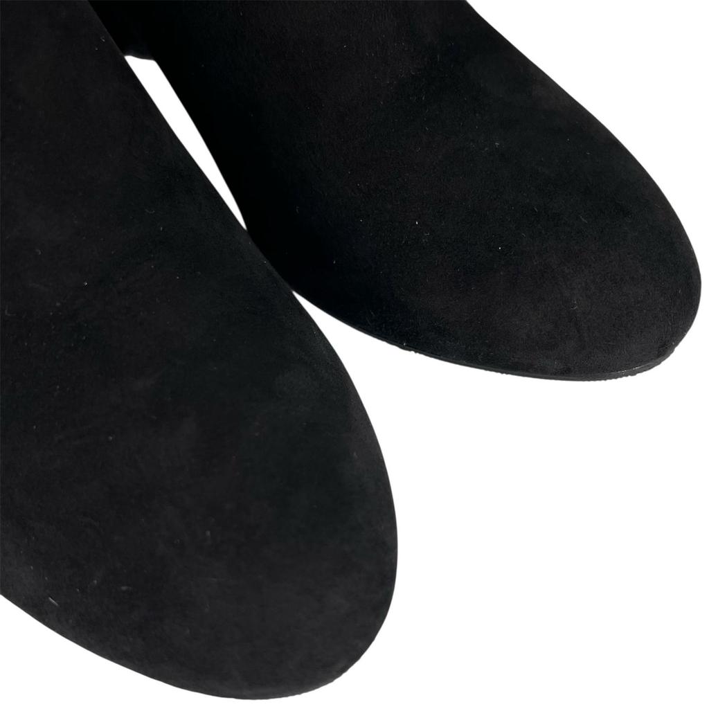 Excellent LOUIS VUITTON Ankle boots black Suede leather Women 35 1A965S Used