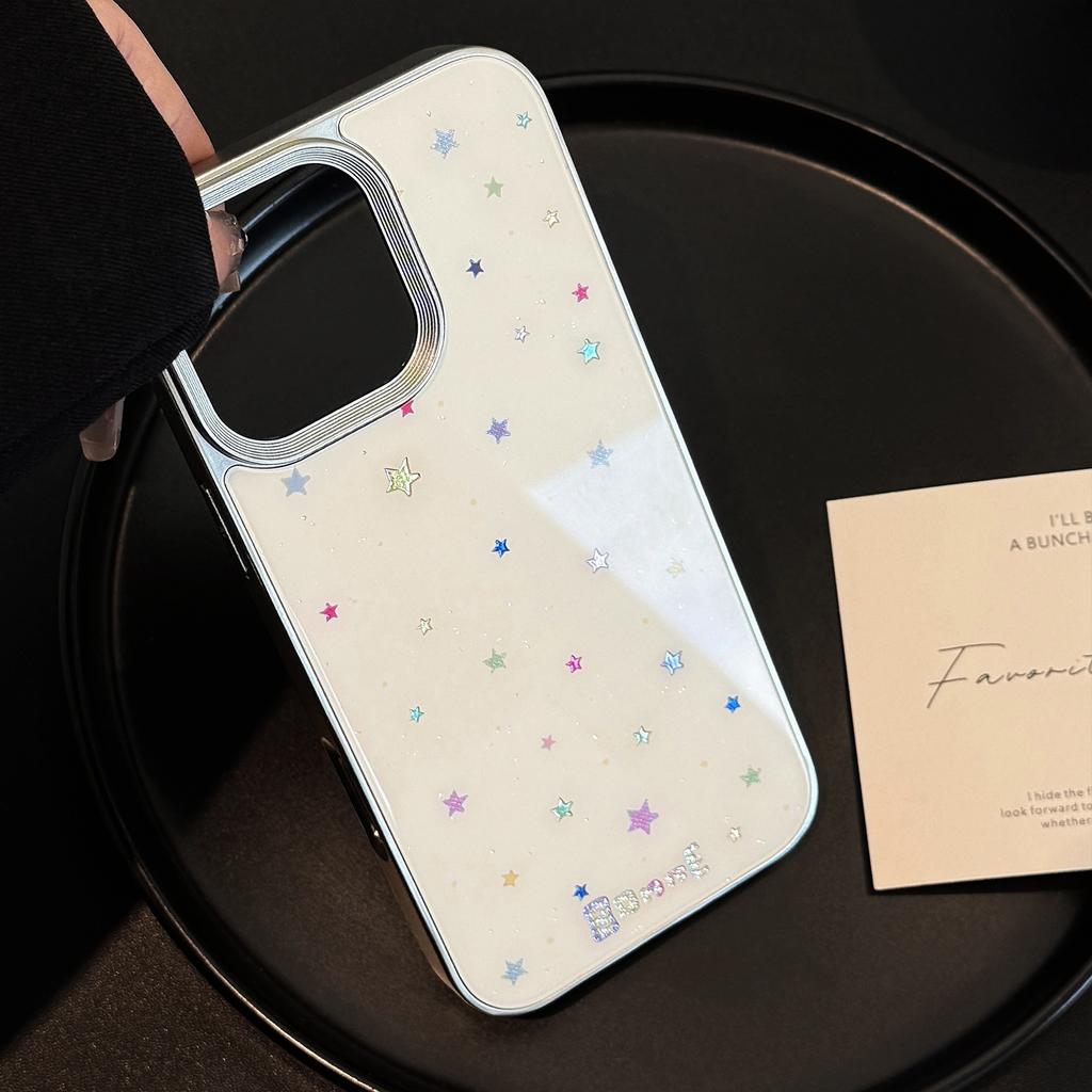 Gilded Ins Korean Star Apple 15 Mobile Phone Case 16pro Max Suitable for IPhone 13 Anti Fall 14 Niche 11