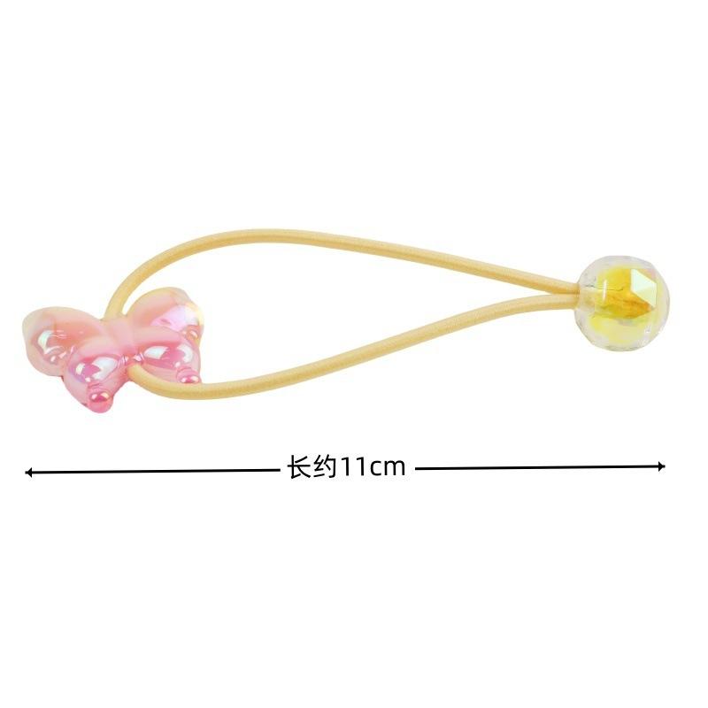 2PCS New Lovely Gradient Butterfly Girls Kids Elastic Hair Bands Princess Hair Accessories Children Hair Ties Baby Headwear