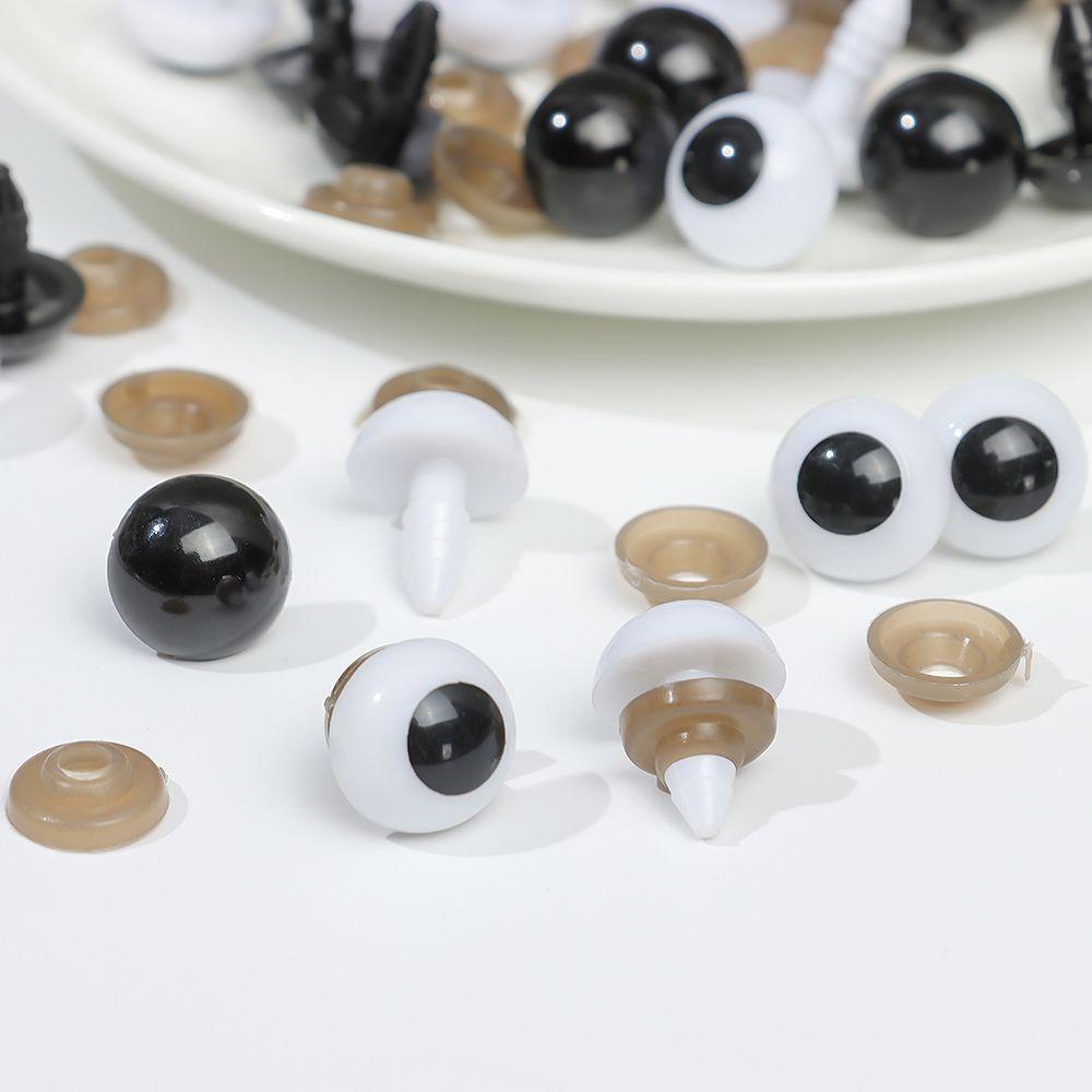 White/Black For BJD Doll Accessories Doll Making Crafts Plastic Eyes Eyeball Safety Animal Toy