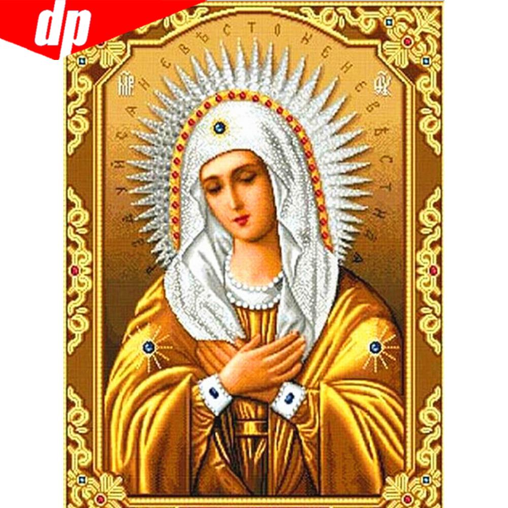5D DIY Diamond Embroidery Religion Icon Diamond Painting Full Round Pictures Of Rhinestones Diamond