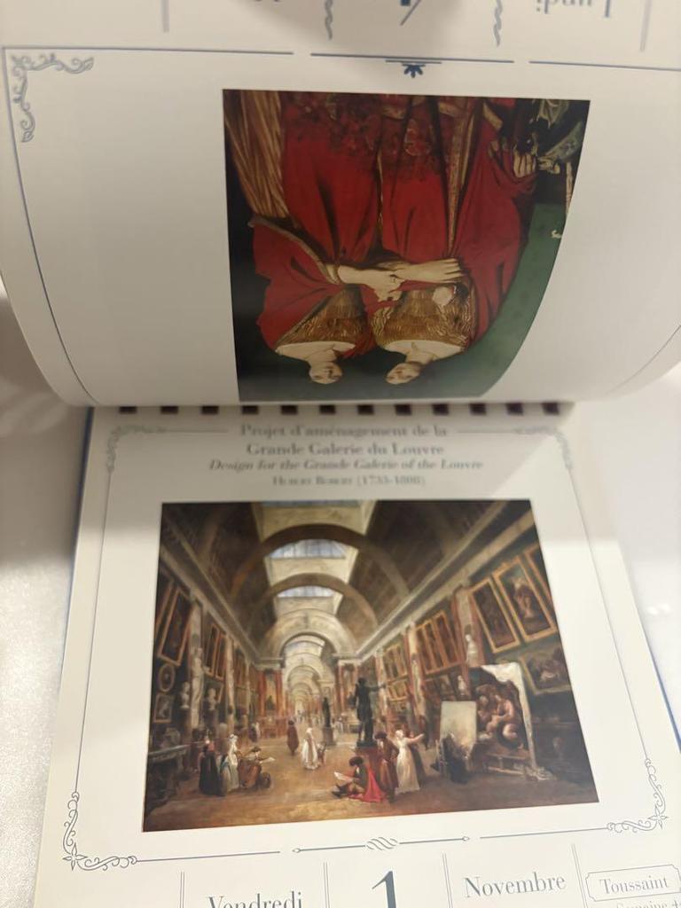 [ИСПОЛЬЗУЕТСЯ] Художественная книга Музея дю Лувр 2019, фотокнига, двуязычный календарь