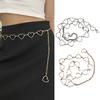 Женская поясная цепочка с полым сердцем в стиле хип-хоп, регулируемая длина, индивидуальное украшение на талию, украшения для тела, брюки, цепочка для спаривания
