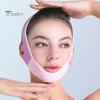 Women Chin Strap with Adjustable Fastener Tape Soft Breathable Double Chin Reducer Beauty Face Sculpting Bandage