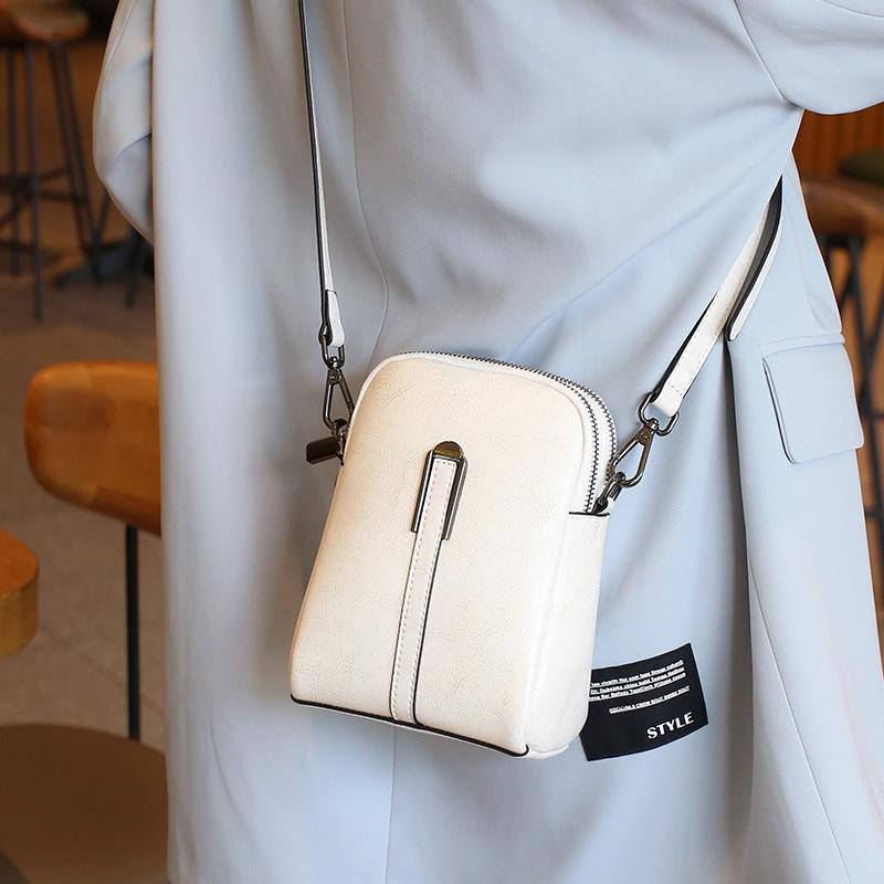 Летняя сумка для телефона, женская сумка через плечо из вощеной коровьей кожи, модная и повседневная сумка через плечо, женская маленькая сумка через плечо