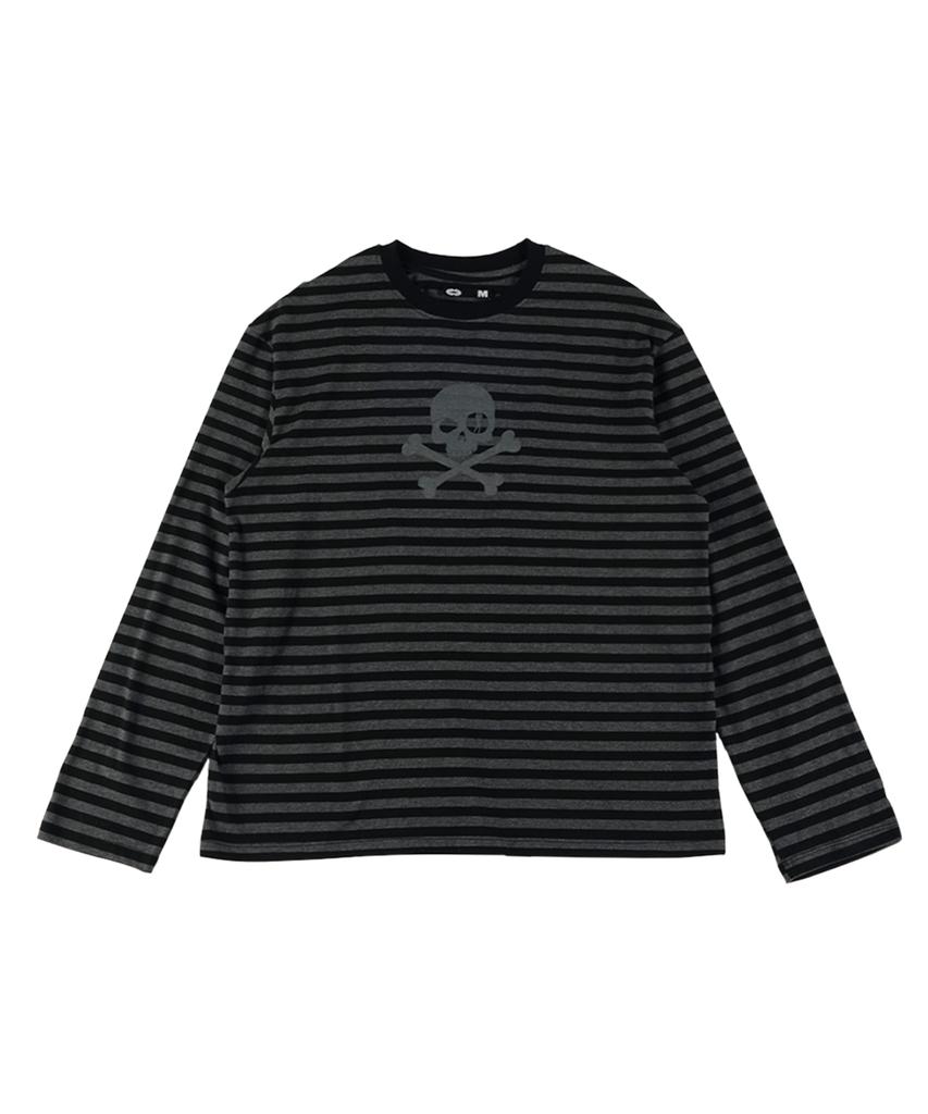 Полосатая футболка с длинным рукавом Ialtial Skull